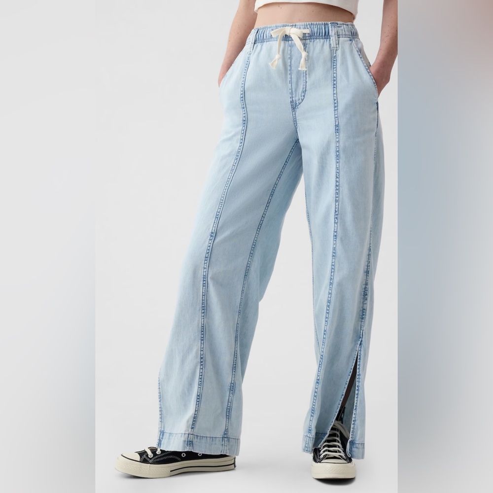 GAP Denim Easy Wide-Leg Pants sz Large